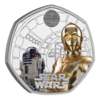 50 Pence Star Wars™ - R2-D2™ & C-3PO™ Grossbritannien UK Silber PP 2023