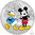 10 $ Dollar Disney Mickey Mouse & Friends - Mickey & Donald Duck Niue Island 3 oz Silber PP 2023 **