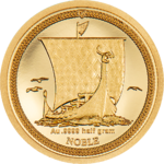 1 /64 Noble - Wikingerschiff Isle of Man 0,5 Gramm Gold PP 2023