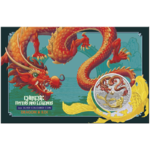 1 $ Dollar Chinese Myths and Legends - Red Dragon And Koi Australien 1 oz Silber Coincard 2023 **