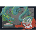 1 $ Dollar Chinese Myths and Legends - Green Dragon And Koi Australien 1 oz Silber Coincard 2023 **