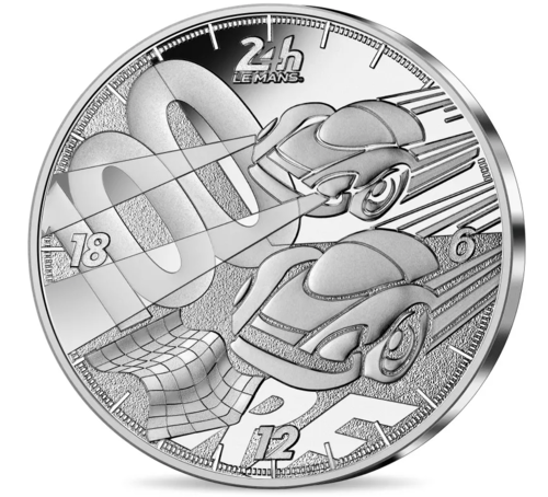 10 Euro - 24 Hours - 100 Jahre 24 Stunden Rennen von Le Mans Frankreich Silber PP 2023