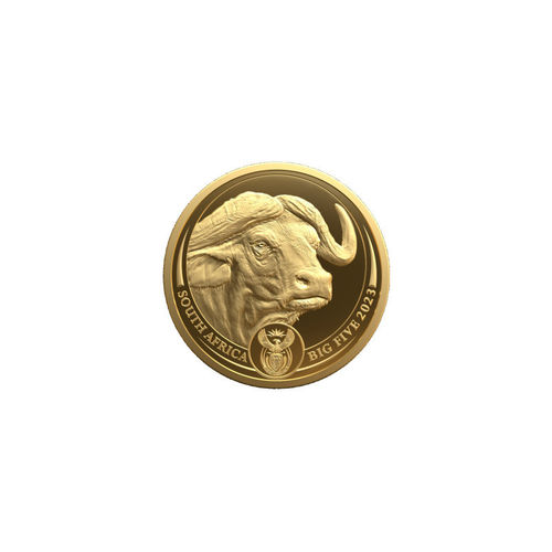 50 Rand BIG FIVE II - Buffalo - Büffel Südafrika South Africa 1 oz Gold PP 2023