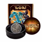 2 $ Dollar 25th Anniversary - 25 Jahre Yu-Gi-Oh! Game Flip Coin 1 oz Silber Antique Finish 2023