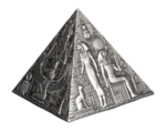 1000 Francs Ancient Egypt 3D Pyramid Shaped - Pyramide Djibouti 1 Kilo kg Silber 2023