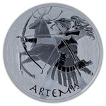 1 $ Dollar Gods of Olympus - Artemis Tuvalu 1 oz Silber BU 2023 **