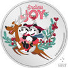 2 $ Dollar Disney Weihnachten Season's Greetings Mickey Mouse Niue Island 1 oz Silber 2023 **