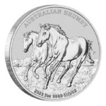 1 $ Dollar Australian Brumby Australien 1 oz Silber BU 2023 **