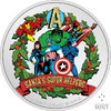 2 $ Dollar Marvel™ Weihnachten Season's Greetings Niue Island 1 oz Silber PP 2023 **