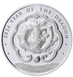 200 Ngultrum Lunar Year of the Dragon - Drache Königreich Bhutan 1 oz Silber 2024 **