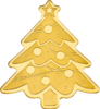 1 $ Dollar Christmas Tree - Weihnachtsbaum Palau 0,5 Gramm Gold