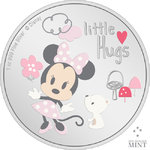 2 $ Dollar Disney Baby Little Hugs - Minnie Mouse - Girl Mädchen Niue Island 1 oz Silber PP 2024 **