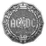 50 Cents 50th Anniversary - 50 Jahre AC/DC Australien Silber Antique Finish 2023