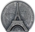 10 $ Dollar Paris – Eiffel Tower - Eiffelturm Cook Islands 2 oz Silber 2024 **
