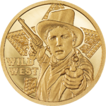 5 $ Dollar Wild West - Wilder Westen - Billy the Kid Cook Islands 0,5 Gramm Gold PP 2024