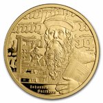 250 $ Dollar Icons of Inspiration - Johannes Gutenberg Niue Island 1 oz Gold 2024