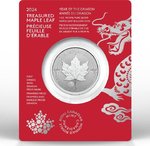 5 $ Dollar Silver Maple Leaf First Strikes - Privy Mark Dragon - Drache Kanada 1 oz Silber 2024 **