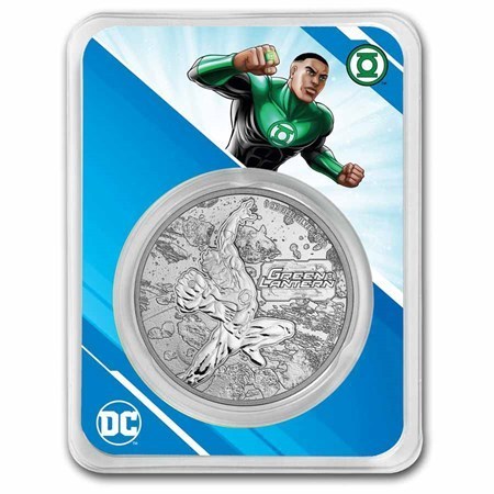 5 $ Dollar DC Comics™ - Green Lantern™ Samoa Coincard 1 oz Silber 2023 **
