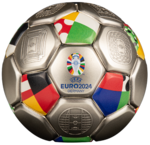 10 $ Dollar UEFA Euro 2024™ Germany - Deutschland Spherical Football Coin Solomon 3 oz Silber 2024