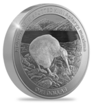 1 $ Dollar Roroa Great Spotted Kiwi Silver Neuseeland 1 oz Silber BU 2024 im Blister