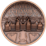 1 Dollar Château de Chambord Ultra High Relief Cook Islands 50 Gramm Kupfer 2024