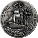 50 Francs Nautical Ounce Great Eastern High Relief # 40/4 Ruanda 1 oz Silber Antique Finish 2023